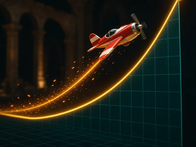 Znak crash igre s rastućom krivuljom množitelja